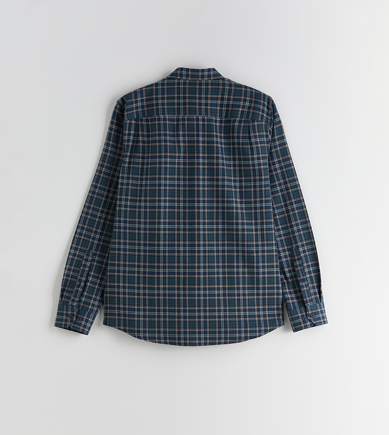 Plaid Long Sleeves Regular Fit Shirt
