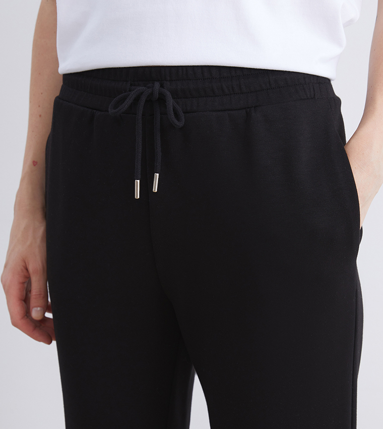Drawstring Waist Slim Fit Sweatpants
