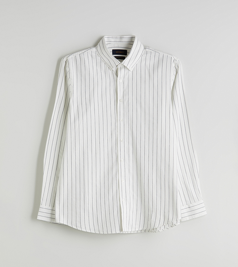 Striped Long Sleeves Woven Shirt