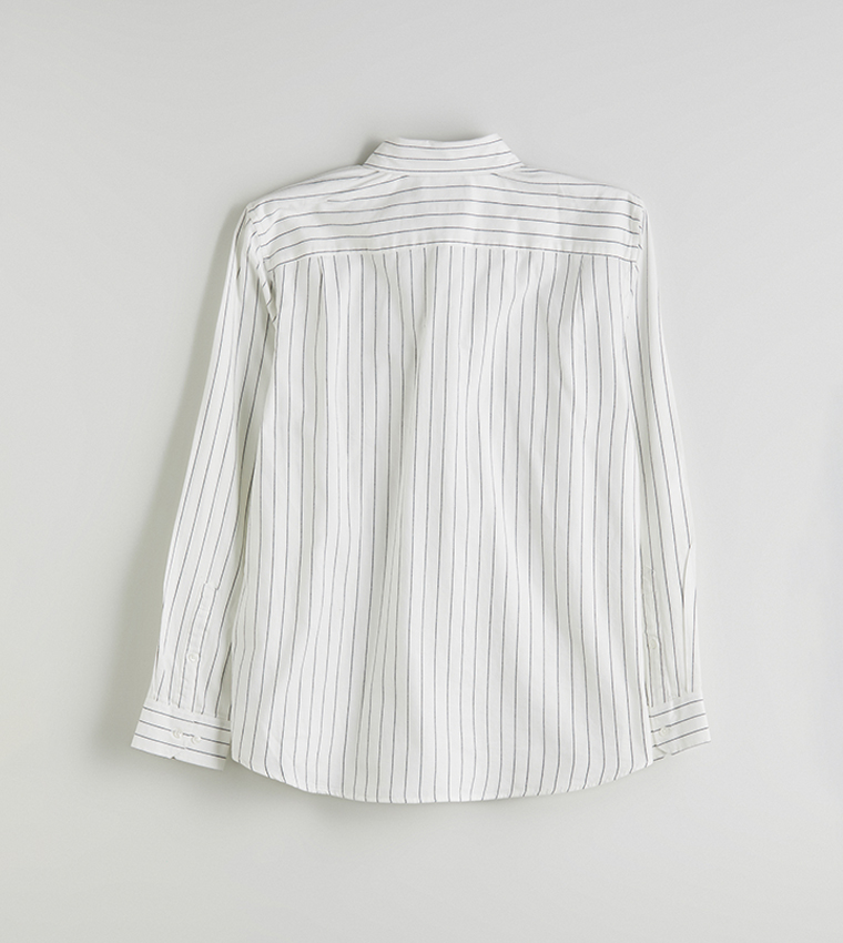 Striped Long Sleeves Woven Shirt