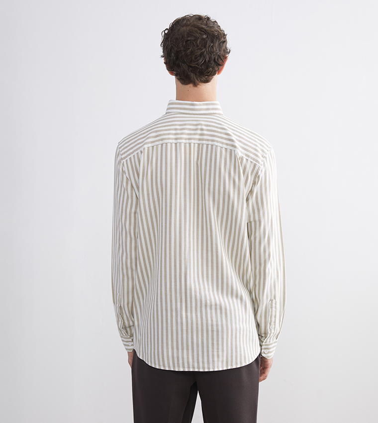 Striped Regular Fit Long Sleeves Shirt