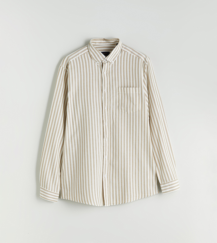 Striped Regular Fit Long Sleeves Shirt