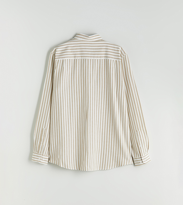 Striped Regular Fit Long Sleeves Shirt