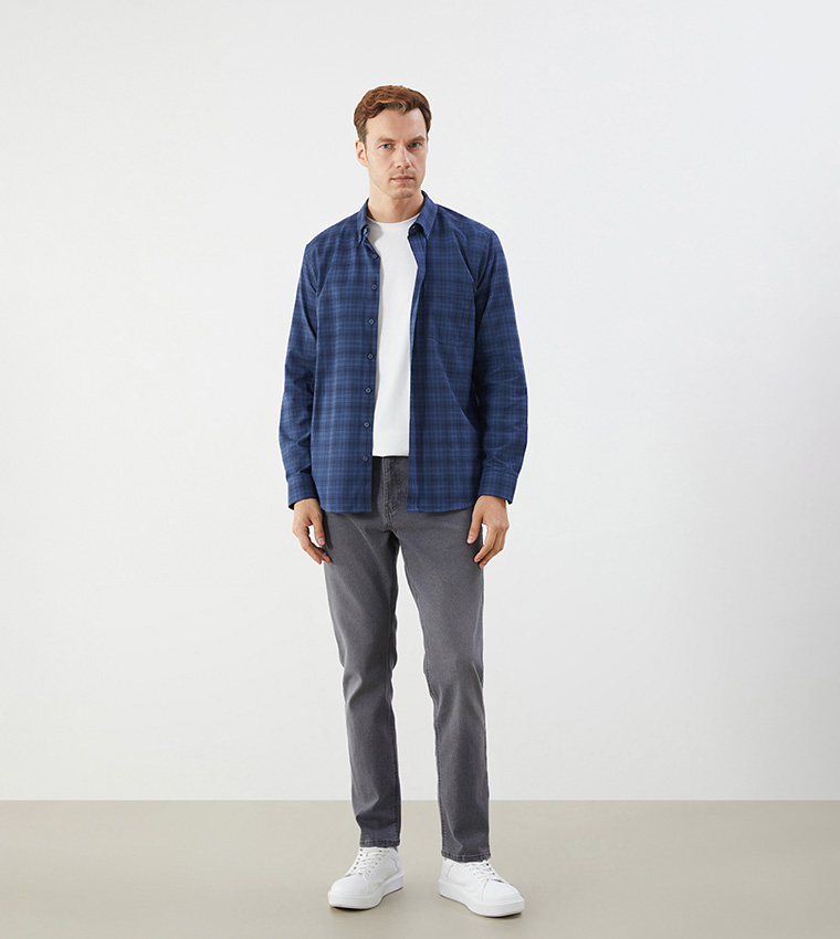 Plaid Long Sleeves Shirt