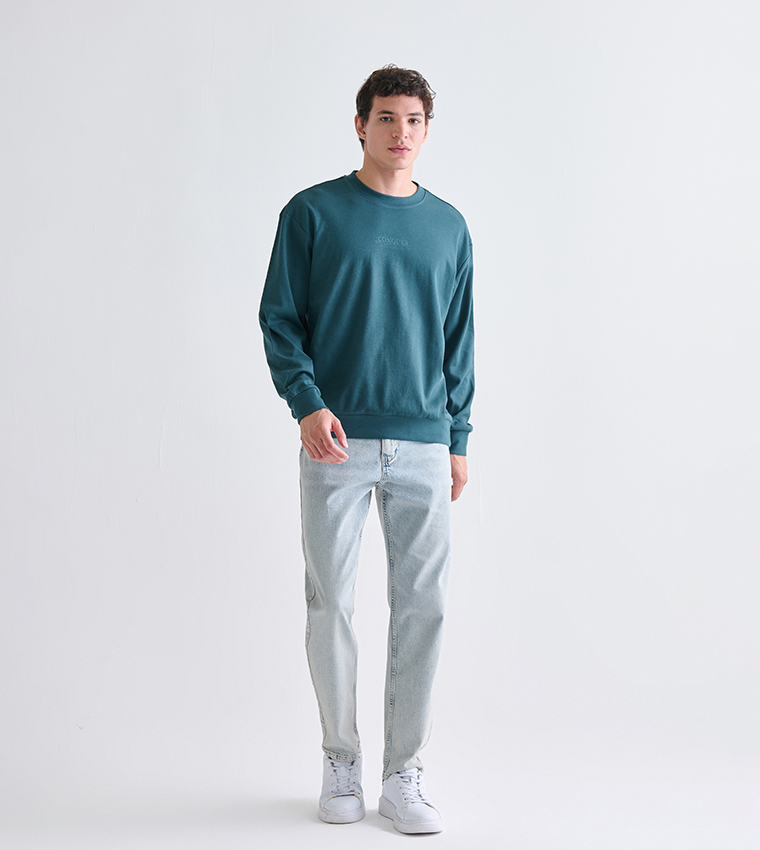 Print Detail Long Sleeves Sweatshirt