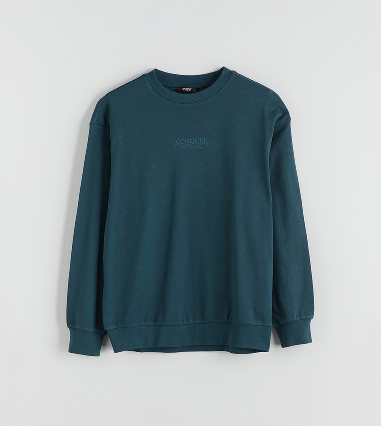 Print Detail Long Sleeves Sweatshirt