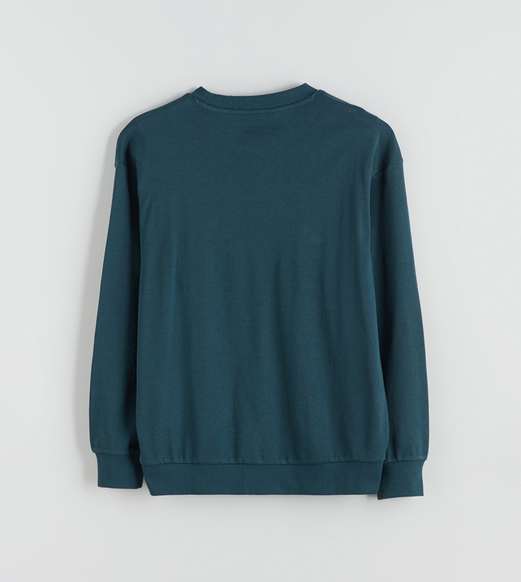 Print Detail Long Sleeves Sweatshirt