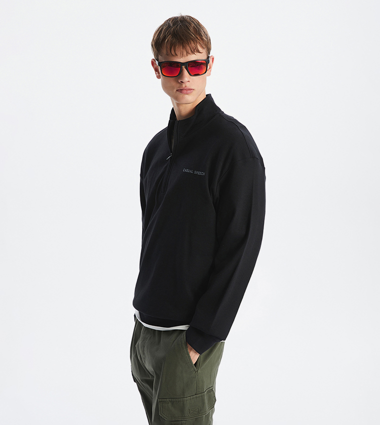 Printed Long Sleeves Zip-Up Jacket