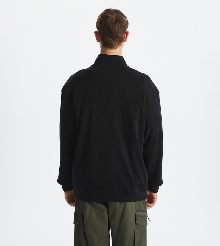 Printed Long Sleeves Zip-Up Jacket