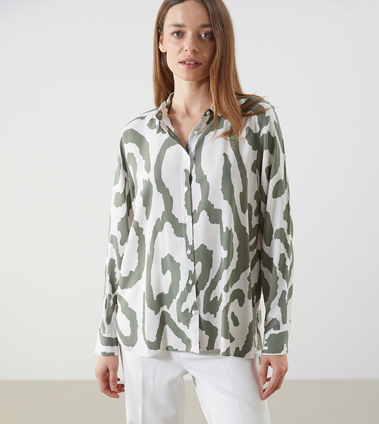 Patterned Long Sleeves Shirt
