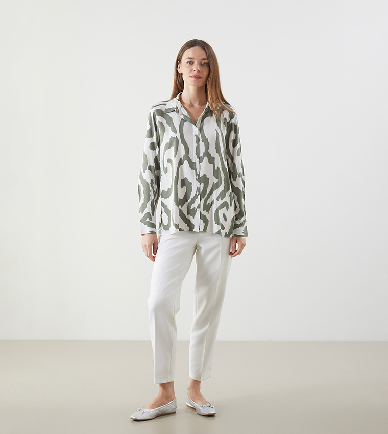 Patterned Long Sleeves Shirt