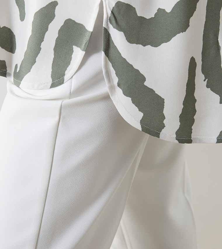 Patterned Long Sleeves Shirt