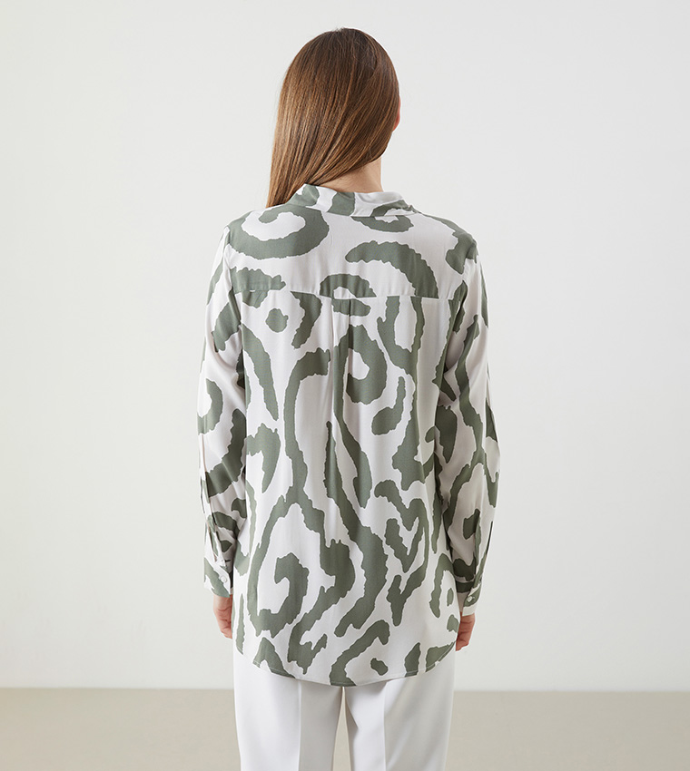 Patterned Long Sleeves Shirt