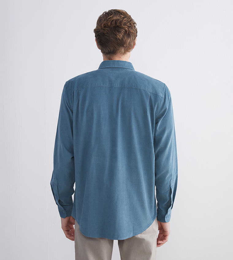 Regular Fit Corduroy Long Sleeves Shirt