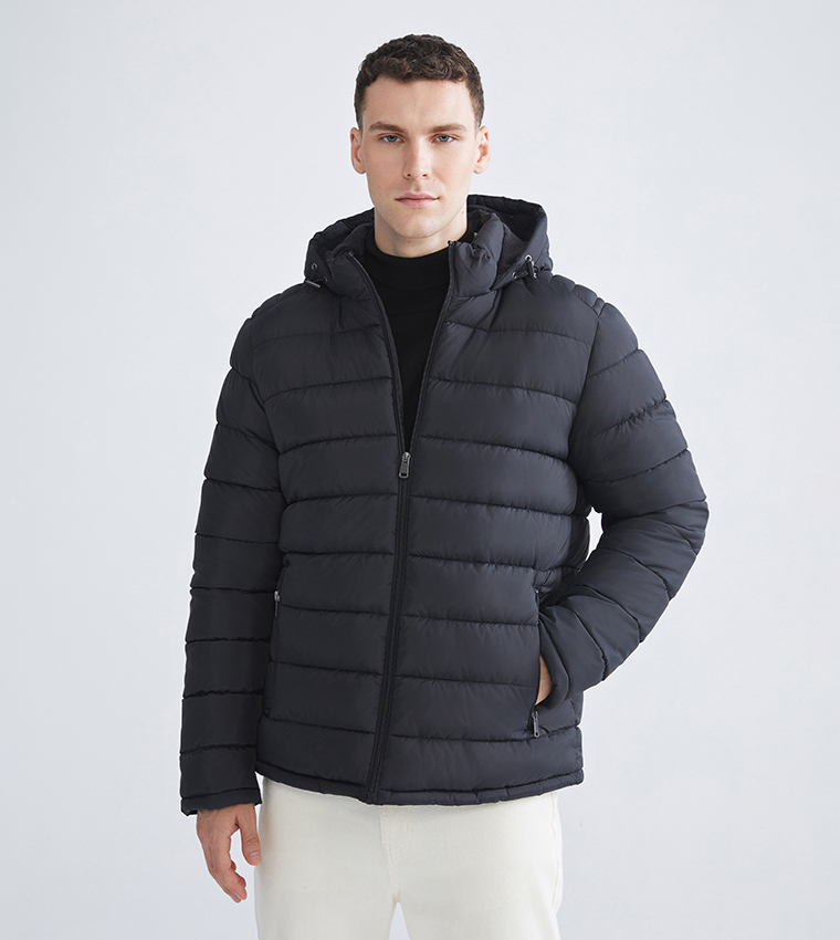 CLASSIC Zip-Through Hooded Puffer Jacket