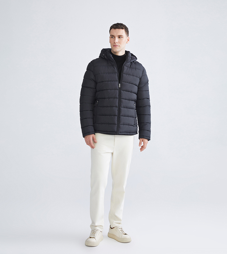 CLASSIC Zip-Through Hooded Puffer Jacket