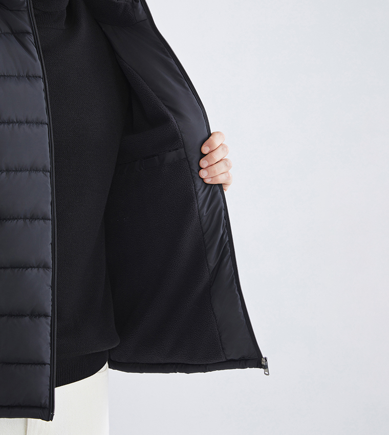 CLASSIC Zip-Through Hooded Puffer Jacket