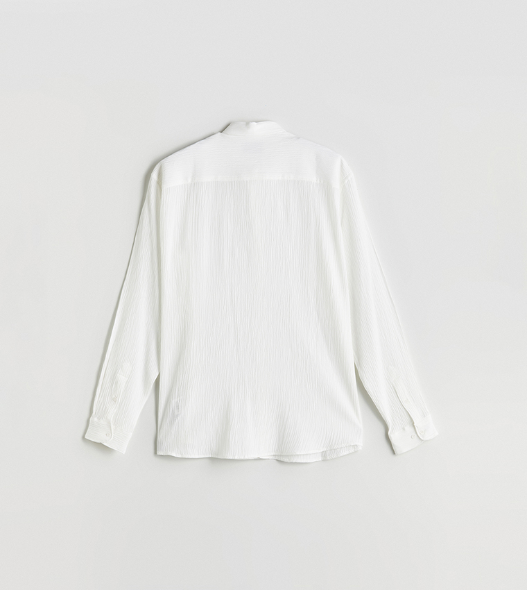 Textured Long Sleeves Regular Fit Shirt