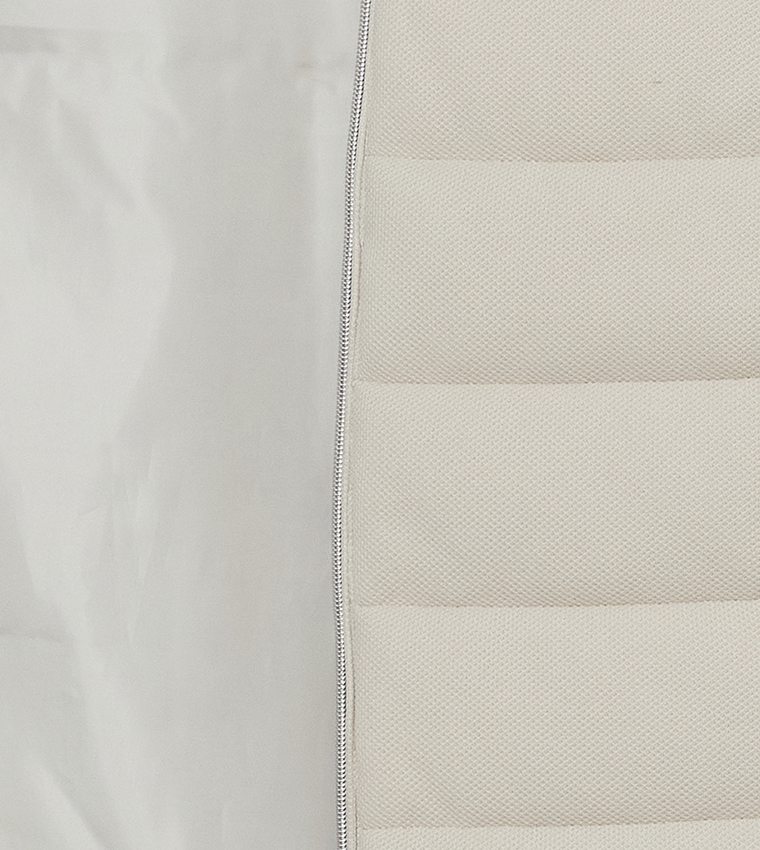 Zippered High Neck Puffer Gilet