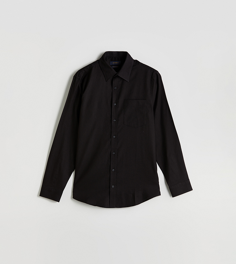 Solid Long Sleeves Casual Shirt