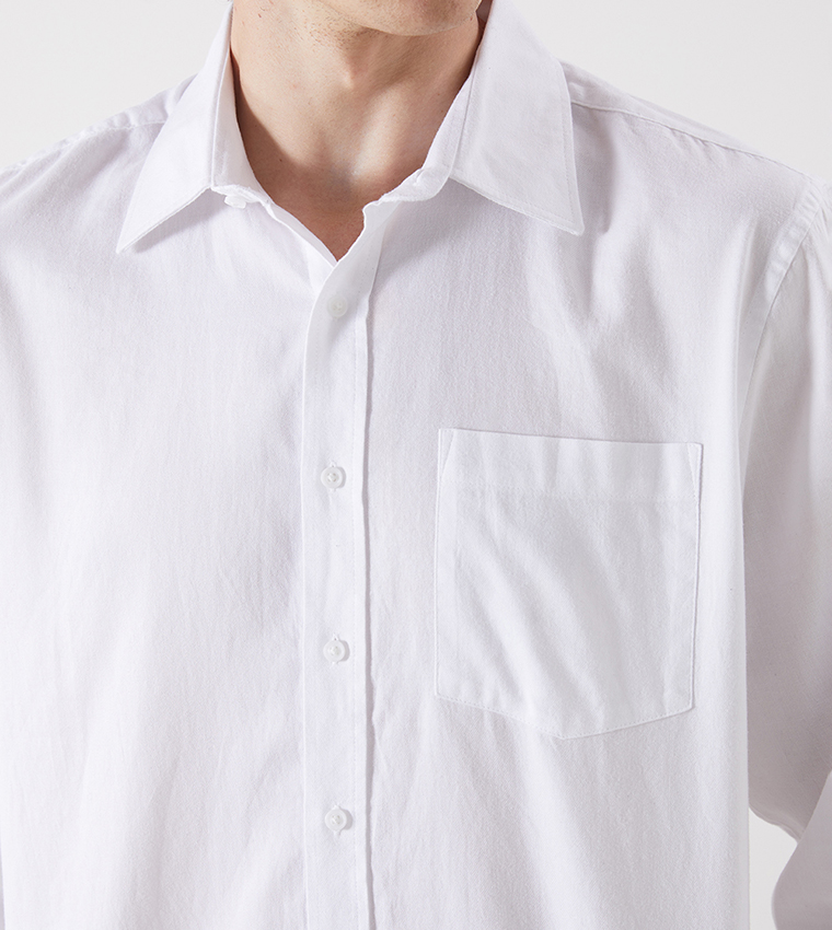 Solid Long Sleeves Casual Shirt