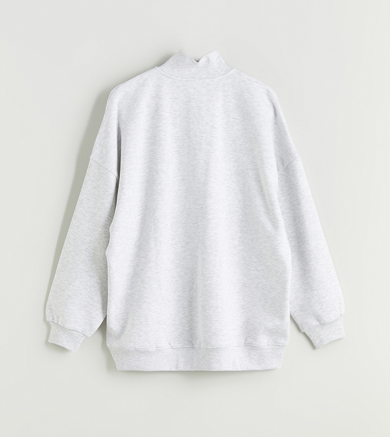 Mickey Mouse Printed High Neck Sweatshirt