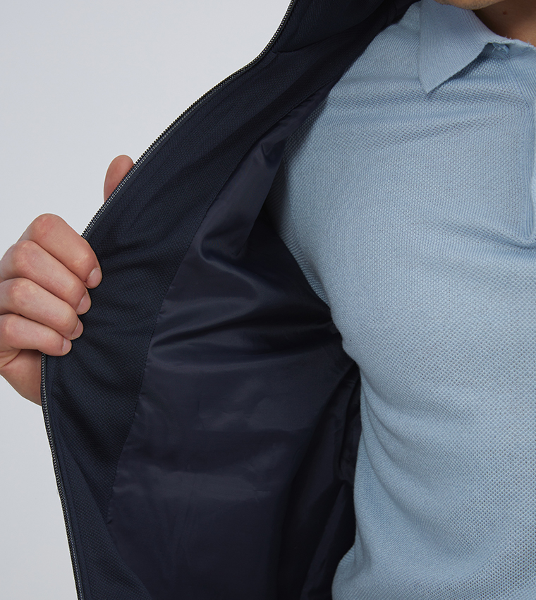 Solid Long Sleeves Puffer Jacket