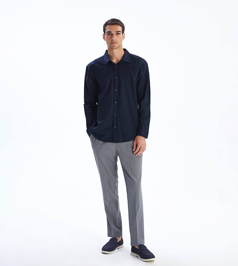 Solid Long Sleeves Casual Shirt