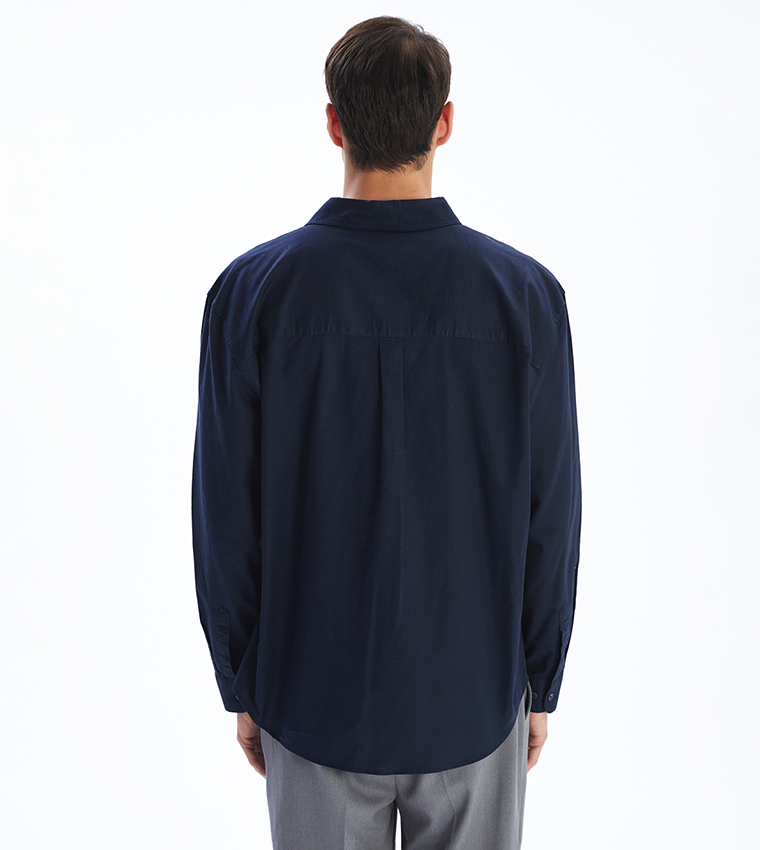 Solid Long Sleeves Casual Shirt
