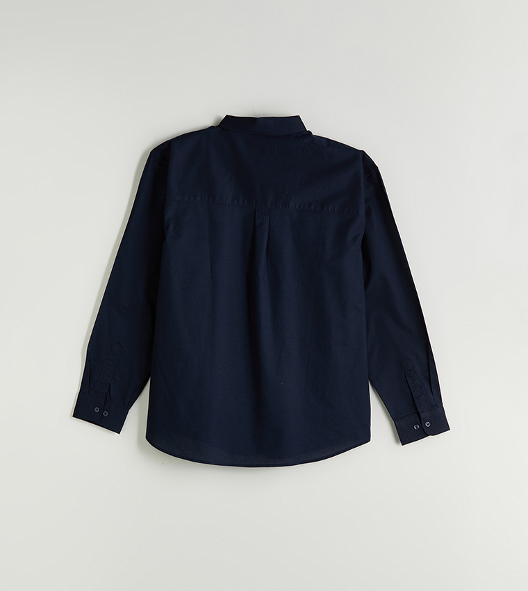 Solid Long Sleeves Casual Shirt