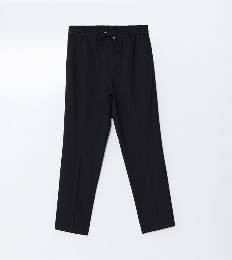 Drawstring Waist Slim Fit Pants
