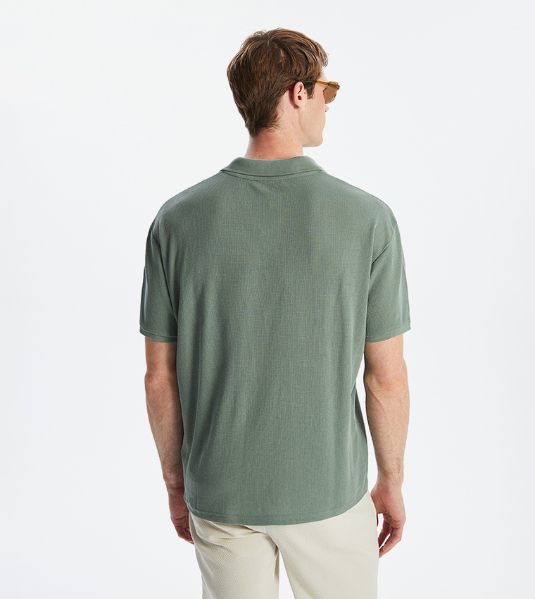 Solid Short Sleeves Polo T-Shirt