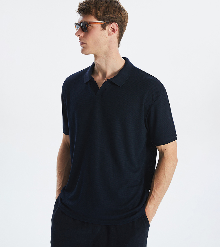 Solid Short Sleeves Polo T-Shirt