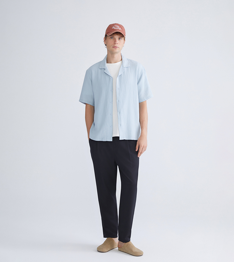 Mid Rise Relaxed Fit Trousers