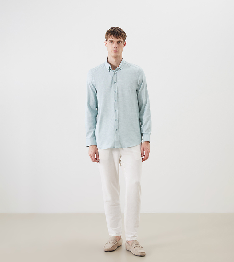 قميص دوبي كم طويل 