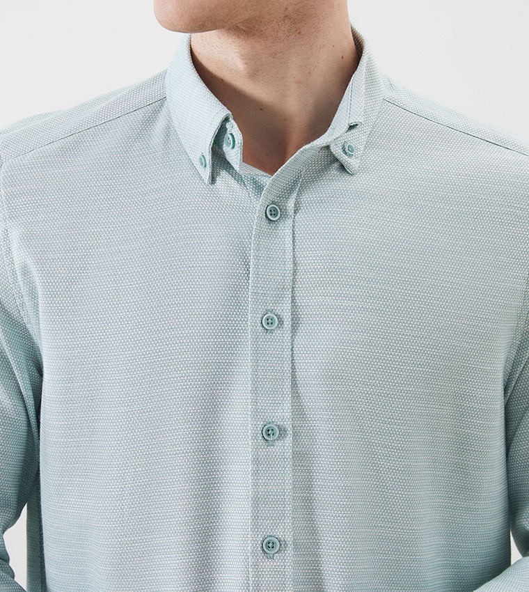 قميص دوبي كم طويل 