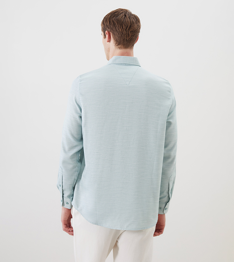 قميص دوبي كم طويل 