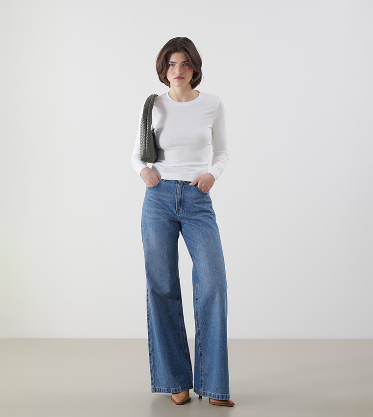 Solid Long Sleeves Casual T-Shirt