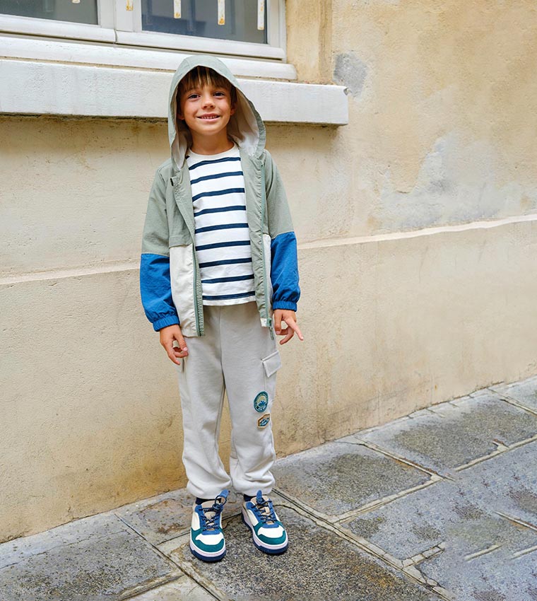 Appliqued Drawstring Waist Joggers