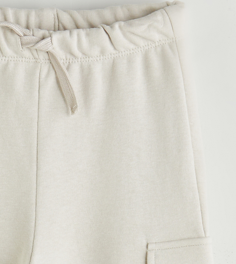 Appliqued Drawstring Waist Joggers