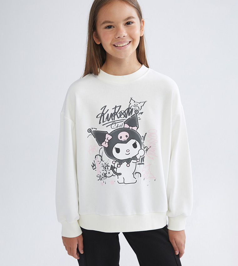 Kuromi Printed Crew Neck Sweatshirt