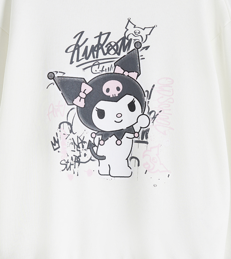 Kuromi Printed Crew Neck Sweatshirt