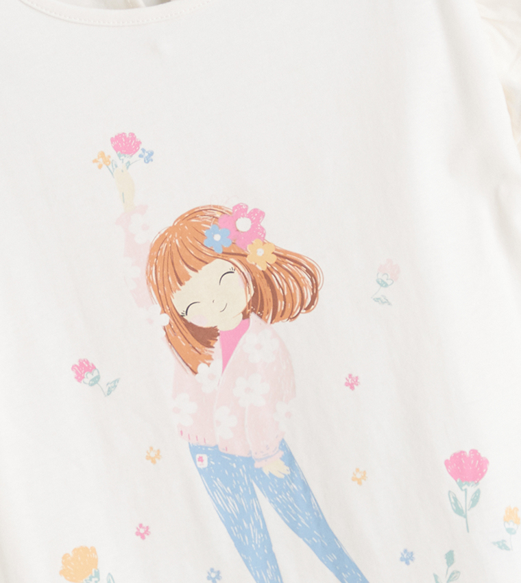 Pack of 2 Printed Long Sleeves T-Shirts