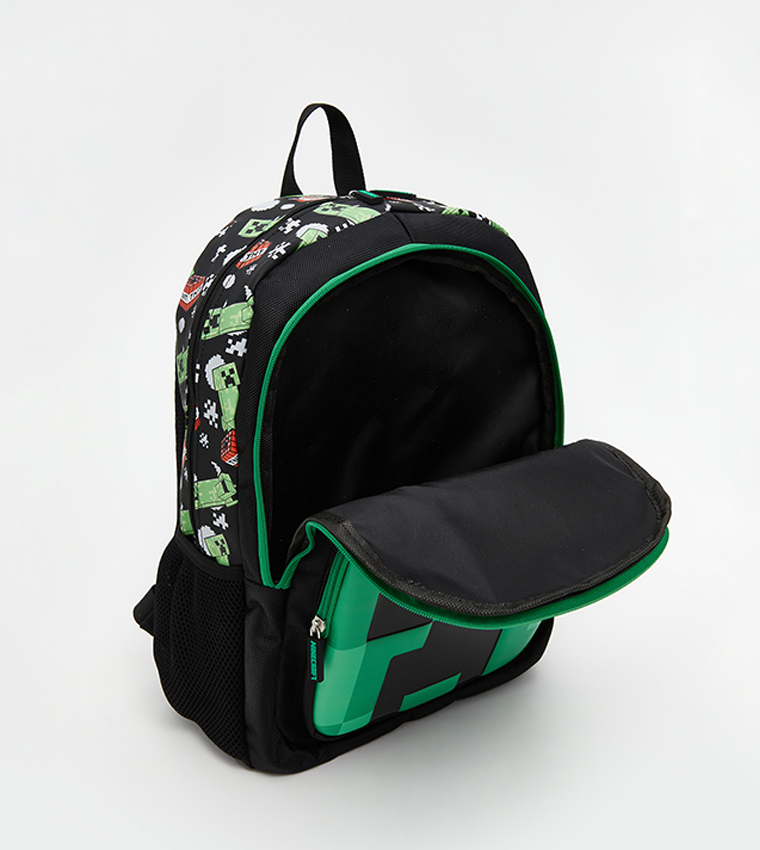 Minecraft Printed Front Pocket Backpack