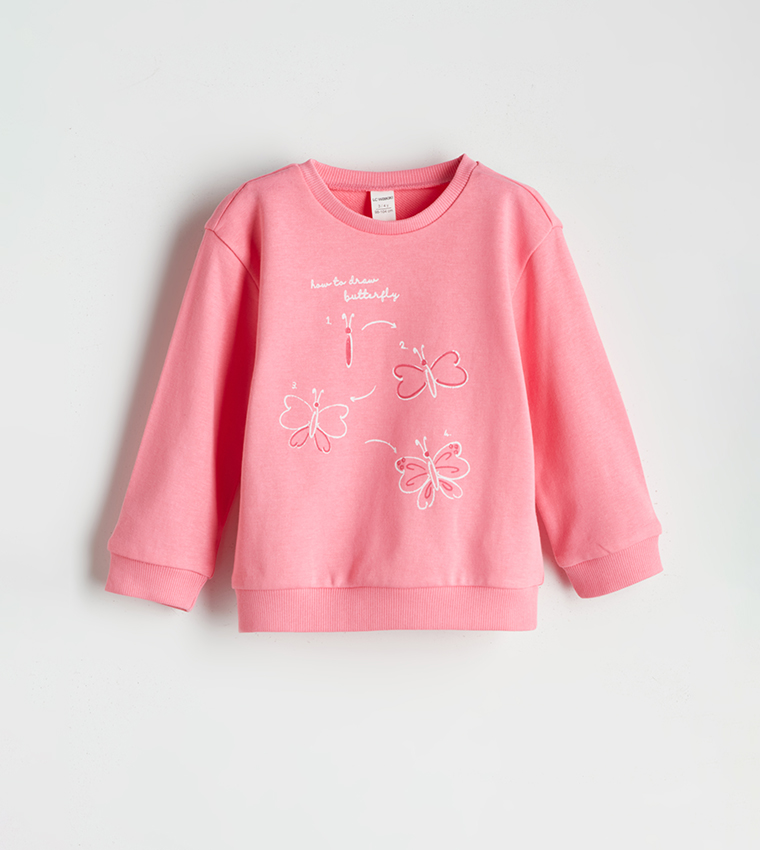 Pack of 2 Printed Crew Neck Sweatshirt