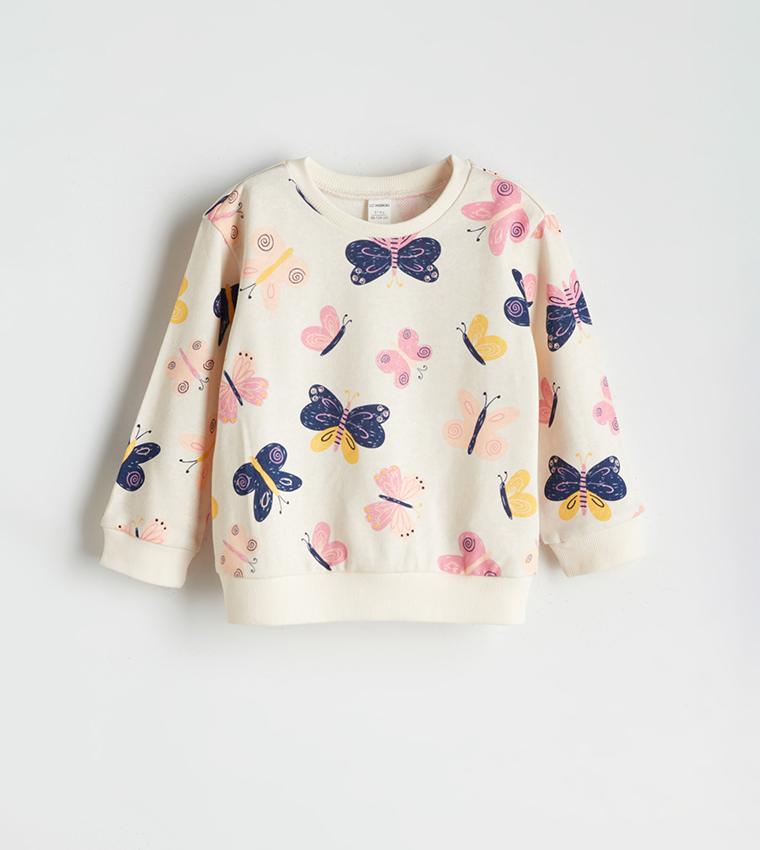 Pack of 2 Printed Crew Neck Sweatshirt