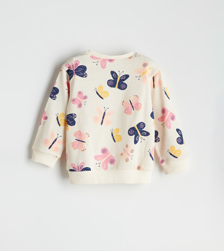 Pack of 2 Printed Crew Neck Sweatshirt