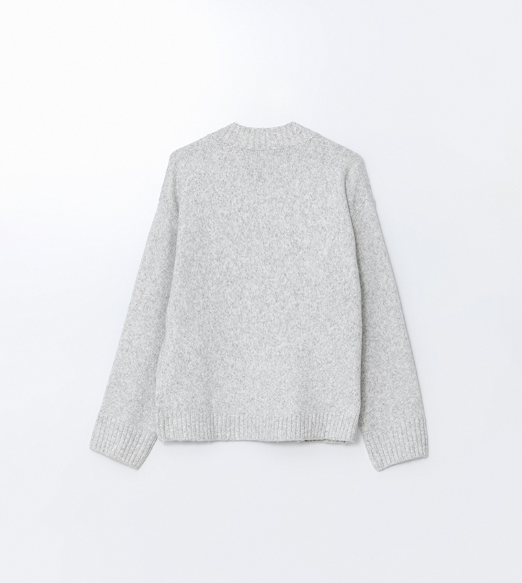 كارديجان سادة بياقة V