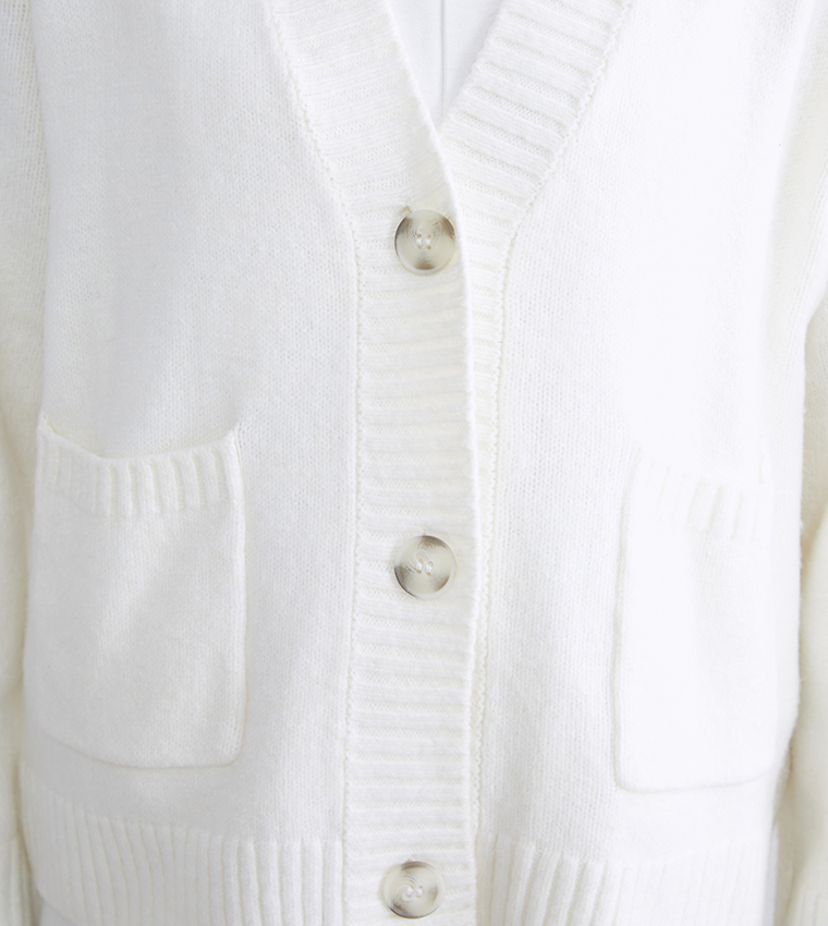 كارديجان سادة بياقة V