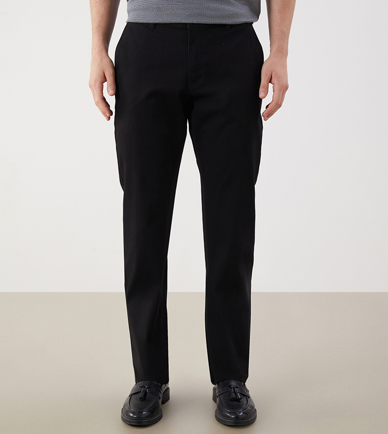 Solid Slim Fit Chino Pants